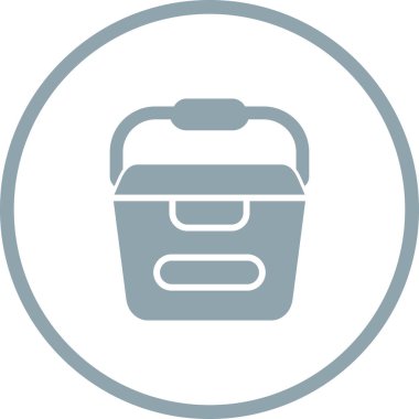 Yiyecek ve içecek ikonunun vektör illüstrasyonu