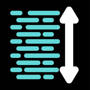 çubuk şeması düz vektör simgesi