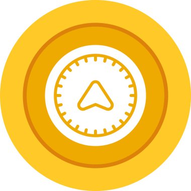 Pusula. Web simgesi vektör illüstrasyonu