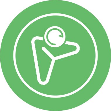 Tek izole edilmiş simgenin vektör illüstrasyonu.