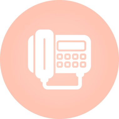 Telefon simgesinin vektör illüstrasyonu