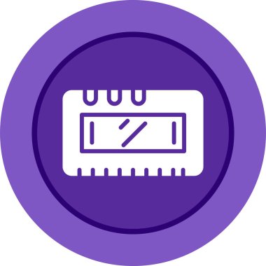 Takvim simgesinin vektör illüstrasyonu