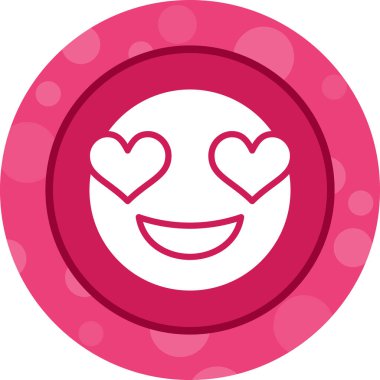 Şirin bir çizgi film ifadesinin vektör çizimi