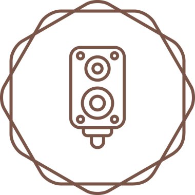 hoparlör simgesi vektör çizim