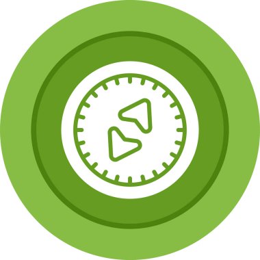 pusula simgesi web basit illüstrasyon