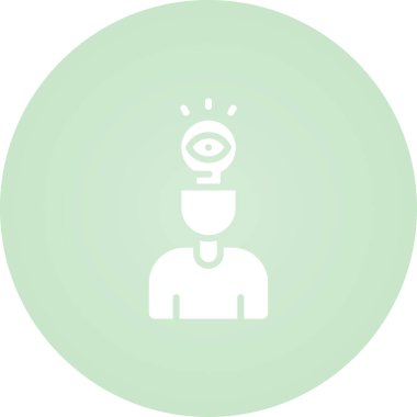 Gözlük vektör simgesi olan eşsiz bir adam.