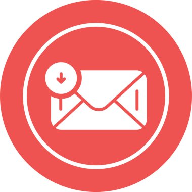 E- posta simgesinin vektör illüstrasyonu