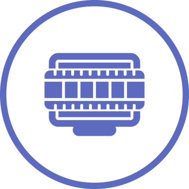 Masaüstü Bilgisayar Web simgesi vektör çizimi