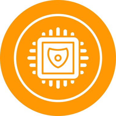 Sanal Sunucu Web simgesi vektör illüstrasyonu