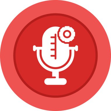 microphone icon web simple illustration