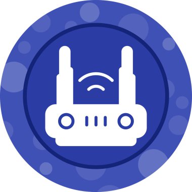 router simgesi web basit illüstrasyon
