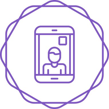 Akıllı telefon modern simgesi, vektör illüstrasyonu