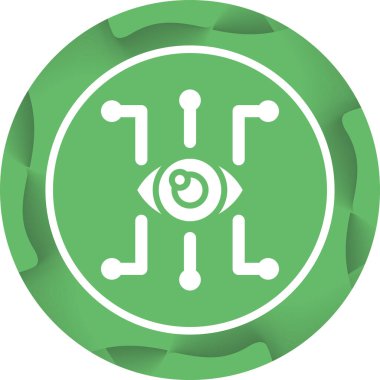 Göz. Web simgesi basit illüstrasyon