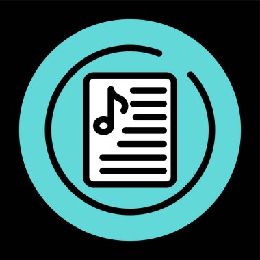 vektör Not simgesi illüstrasyonu