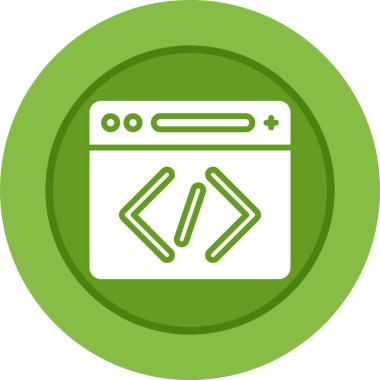 tarayıcı web simgesi, vektör illüstrasyonu