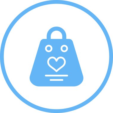 Çanta. Web simgesi basit illüstrasyon