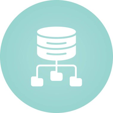 veritabanı. Basit tasarım vektörü illüstrasyonu