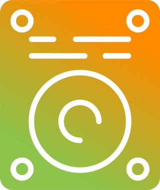 Benzersiz kamera sistemi vektör simgesi