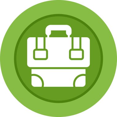 çanta simgesi vektör illüstrasyonu