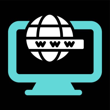  Bilgisayar web simge vektör çizim