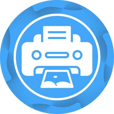 fotoğraf yazıcısı web simgesi basit tasarım