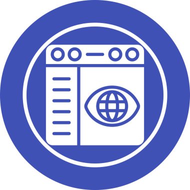 seo modern simgesinin vektör illüstrasyonu