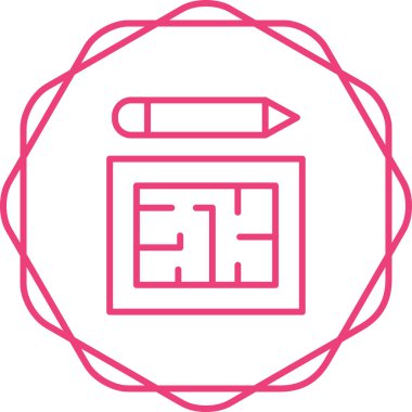 Bir Çin fener ikonunun vektör çizimi