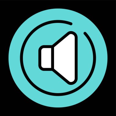 hoparlör simgesi vektör çizim