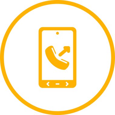 Telefon simgesi vektör illüstrasyonu