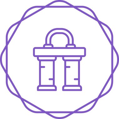 Su filtresi ağ ikonu vektör illüstrasyonu