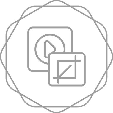 çokluortam simgesinin vektör illüstrasyonu