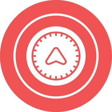 pusula simgesi, vektör illüstrasyonu