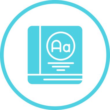 kitap web simgesi basit illüstrasyon