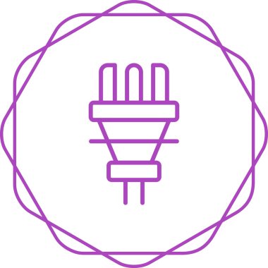 Moda Biçimli Ampul Simgesi İzole Arkaplan