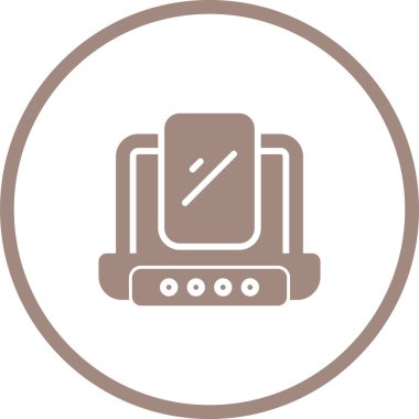 Eşsiz Yazıcı Vektör Kabartma Simgesi