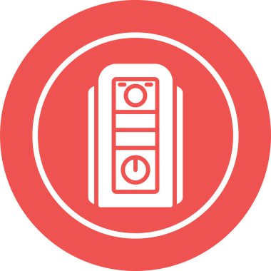 Benzersiz kamera ikonu vektör illüstrasyonu