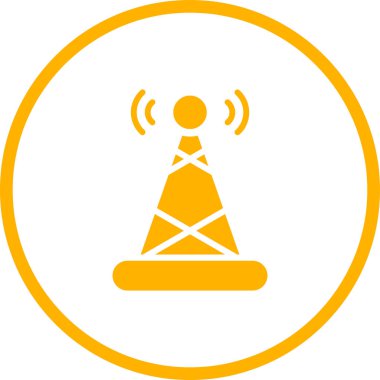 Tek bir modern simgenin vektör illüstrasyonu