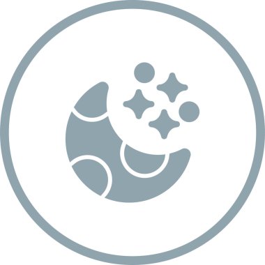 Ay ağ simgesinin vektör illüstrasyonu