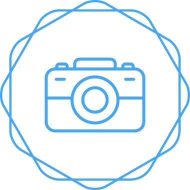 Kamera. Web simgesi basit illüstrasyon