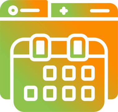 Takvim web simge vektör çizim