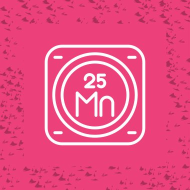 Kimyasal Element Web simgesi vektör çizimi