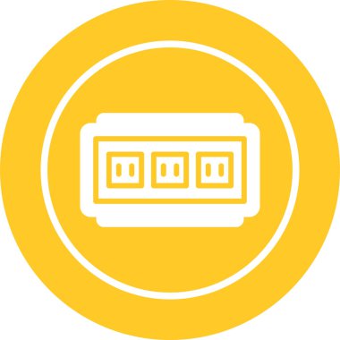 soket ağ simgesi vektör illüstrasyonu