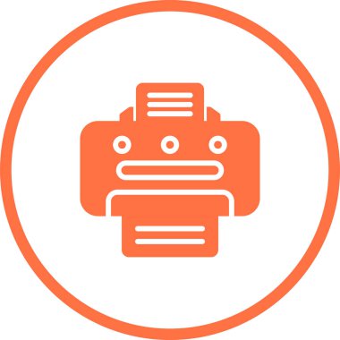 Yazıcı simgesi basit örnek