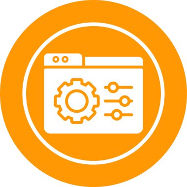 seo modern simgesinin vektör illüstrasyonu