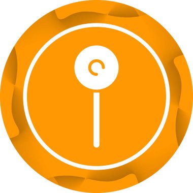 Benzersiz lolipop vektör simgesi