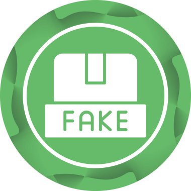 Benzersiz sahte pul vektör simgesi