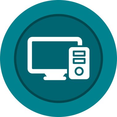 bilgisayar simgesi vektör illüstrasyonu