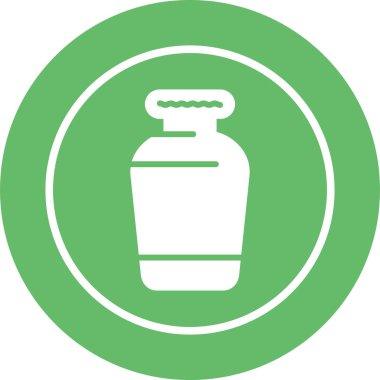 sıvı şişe. Web simgesi basit illüstrasyon