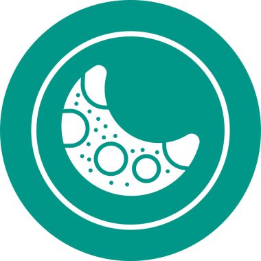 Ay ağ simgesinin vektör illüstrasyonu