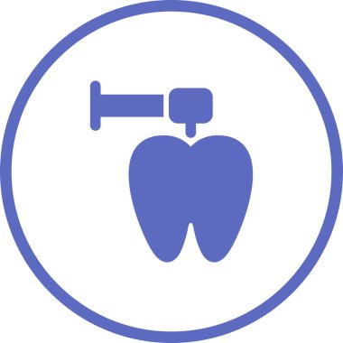Diş hekimliği, diş ikonu, taslak tarzı. vektör illüstrasyonu 